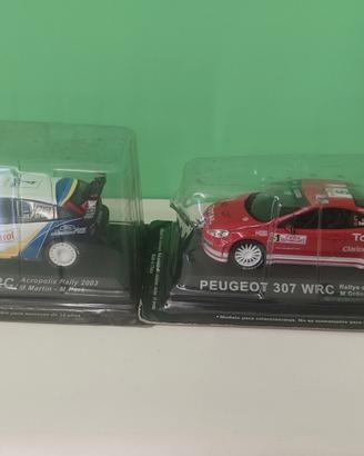 Lotto 2 WRC 1:43 Peugeot 307 + Focus RS