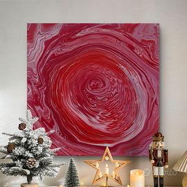 Quadro Astratto acrilico Fluid Art 40x40cm Moderno