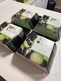 Cartucce HP 301 XL originali – lotto 4 pezzi 