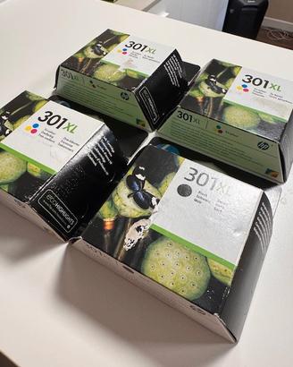 Cartucce HP 301 XL originali – lotto 4 pezzi 