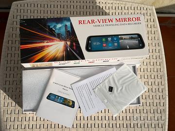 Dash Cam Podofo 4K A Specchio Con CarPlay/Android Auto, 12 Pollici, GPS, SD 64G Inclusa - 5