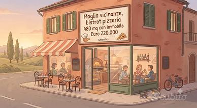 Bar pizzeria con struttura compresa