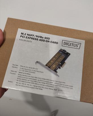 Adattatore PCI EXPRESS NVMe