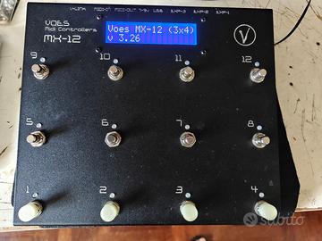 PEDALIERA MIDI VOES MX12 (3x4)+V-BOX (opt.)