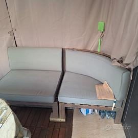 divanetto sfoderabile da giardino/ terrazzo