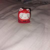 Gatto portafortuna rosso