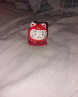 Gatto portafortuna rosso