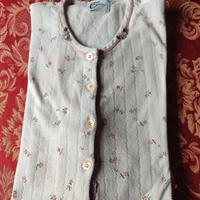 camicia da notte cotone violette