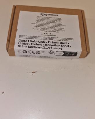 Amazon Basics Cavo da micro HDMI a HDMI. 