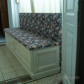 cassapanca in legno bianca 