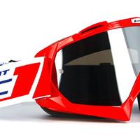 MASCHERA MOTO CROSS PILOT LENTE CHIARA + SPECCHIO