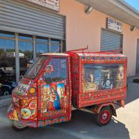Piaggio ape 50 dipinta siciliana settimana santa