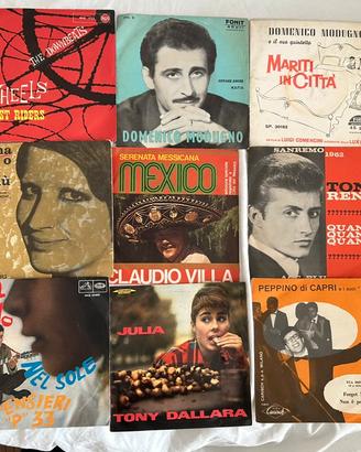 Vinili 45 giri fine anno 50,anni 60 e 70