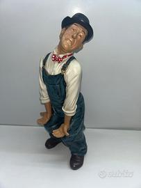 Statua di Stanlio (Stan Laurel) in Resina H 37 cm