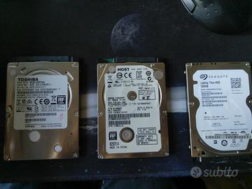 Hard disk portatili 2,5 pollici 500, 320 GB e 1TB