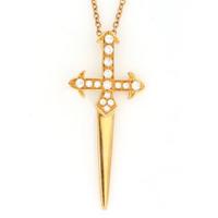 Ciondolo Oro 18 ct con Diamanti G.