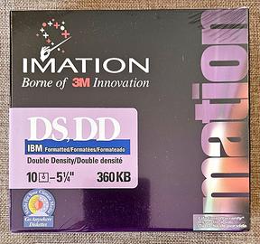 IMATION 3M FLOPPY DISK N.10 DS DD 360KB 5,25” NUOV