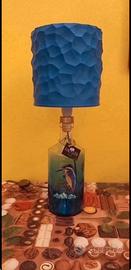 Lampada da Tavolo Bottiglia Gin Kingfisher