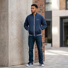 Bomber Vintage Adidas Blu Scuro - Tgl.S 