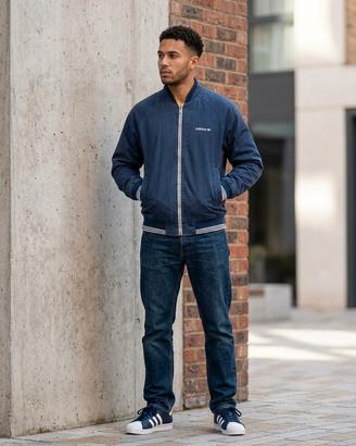Bomber Vintage Adidas Blu Scuro - Tgl.S 