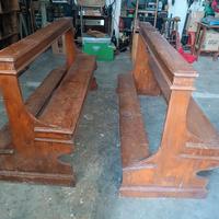 vecchie panche da chiesa