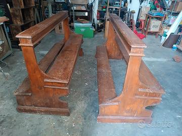 vecchie panche da chiesa