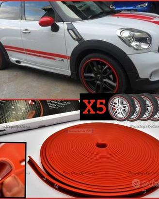 Profilo CERCHI in lega per MINI Bordino Rosso