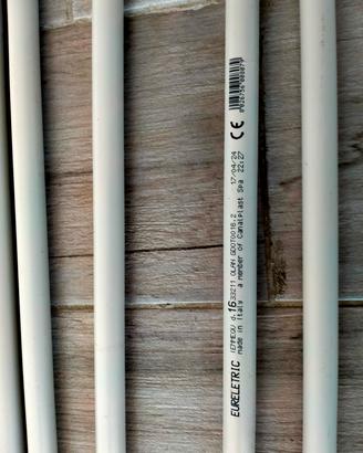 tubo rigido da 16 mm per impianto elettrico 