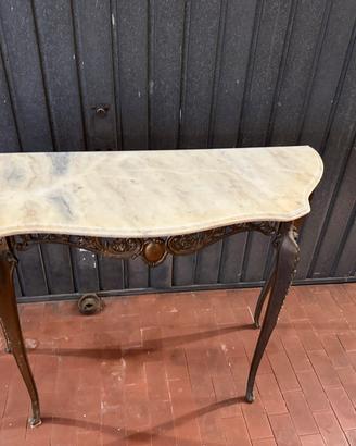 Consolle in ottone e marmo