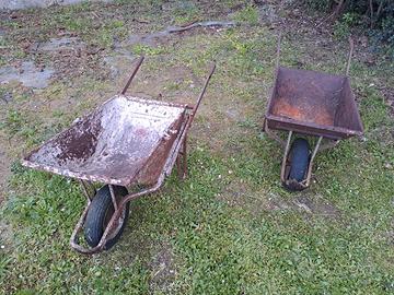 2 Cariole da muratore usate