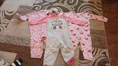 Box vestiti vari da bambina 9-24m