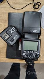 Godox tt685 + trigger godox x1t x fujifilm