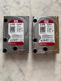 2 x WD Red 3 TB NAS Hard Disk interno 3,5” SATA