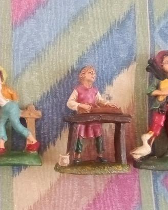 Lotto statuine presepe antiche,anni 50/60