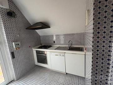 Cucina con frigo bosh forno e fornelli e lavastovi