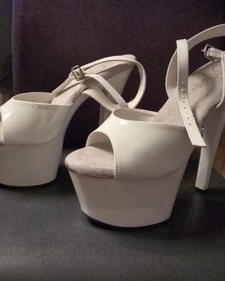 Sandali pola dance pleaser SKY-309 white