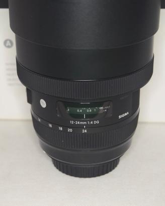 Sigma 12-24/4 art sigma per canon eos