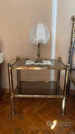 2 Comodini vintage in ottone