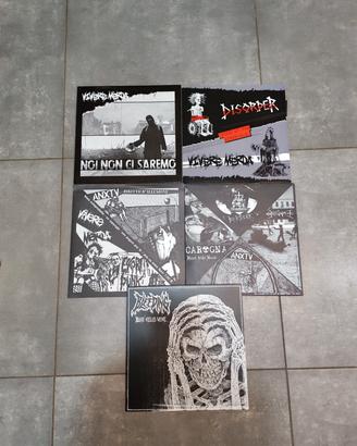 Lotto 5 LP NUOVI  punk hardcore italiano