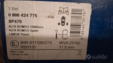 Pastiglie freno posteriore Alfa 159