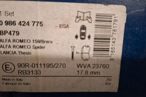 Pastiglie freno posteriore Alfa 159
