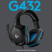 Logitech G432 Cuffie Gaming Cablate Audio Surround