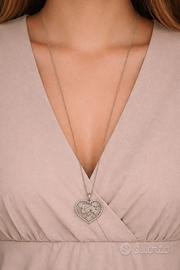 Collana lunga con ciondolo a cuore