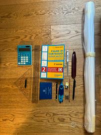 Kit Completo Carteggio Patente Nautica carte 5D 42