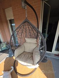 Poltrona a dondolo XL da esterno