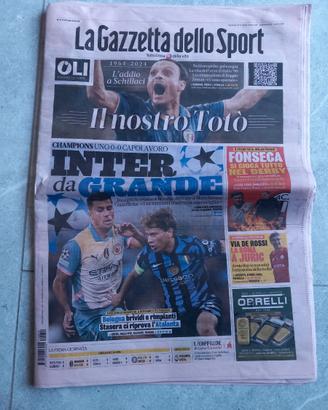 MORTE TOTO SCHILLACI GAZZETTA 19 SETTEMBRE 2024