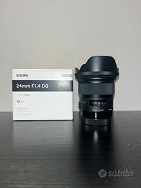 Obbiettivo Sigma Art 24mm F/1.4 DG