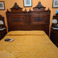 Spalliera letto divisa in due legno
