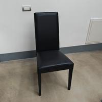 sedie tommychairs modello luisa  nere ecopelle