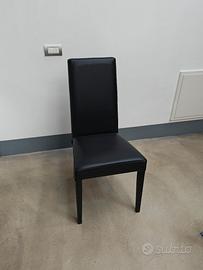 sedie tommychairs modello luisa  nere ecopelle